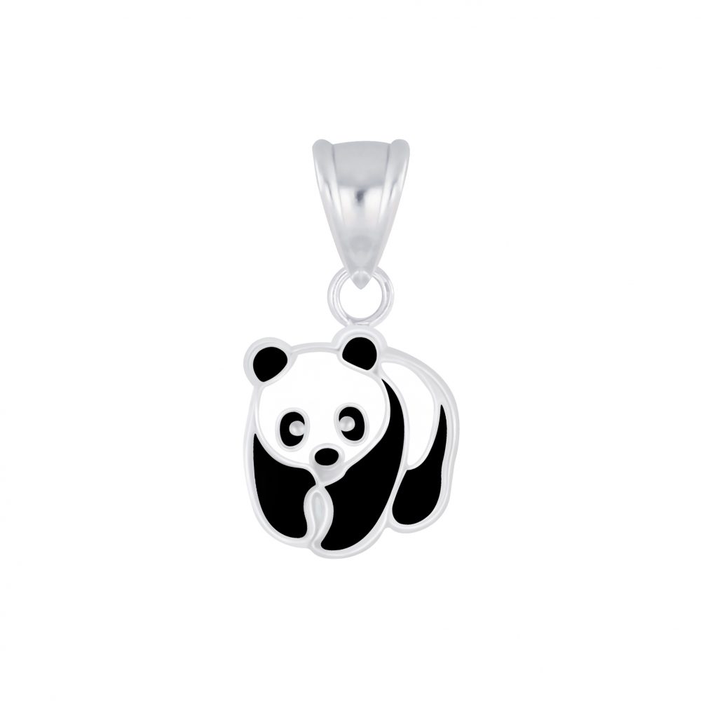 Silver Panda Pendant - 925 Silver Jewelry