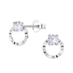 Wholesale Silver Geometric Stud Earrings