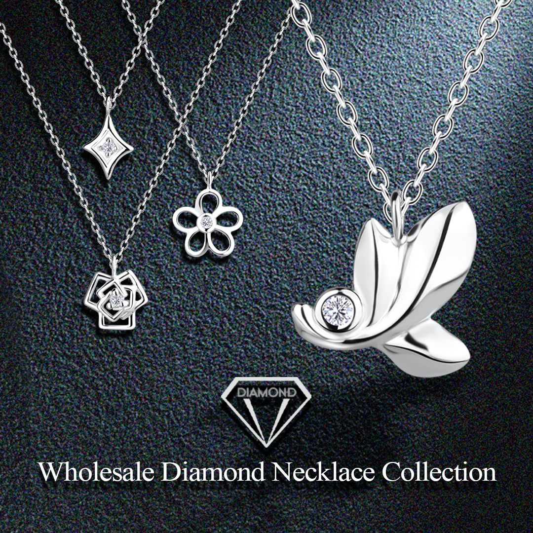 Wholesale 925 Silver Diamond NECKLACEs
