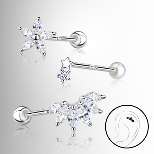 Wholesale 925 Silver Cartilage Stud Collection