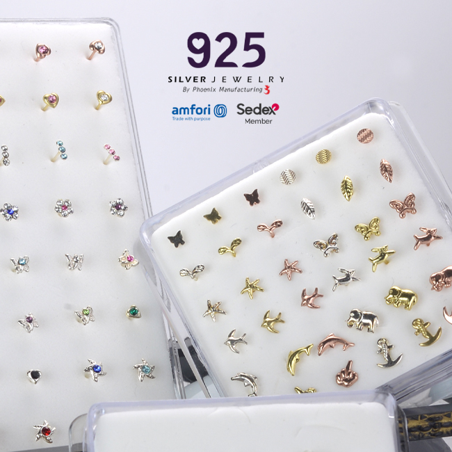 Wholesale 925 Silver Nose Studs With Balls