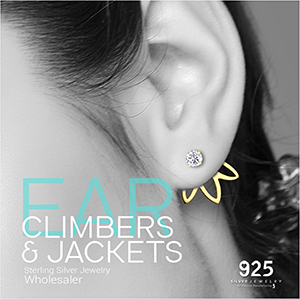 wholesale925 Silver Ear Climbers & JACKET